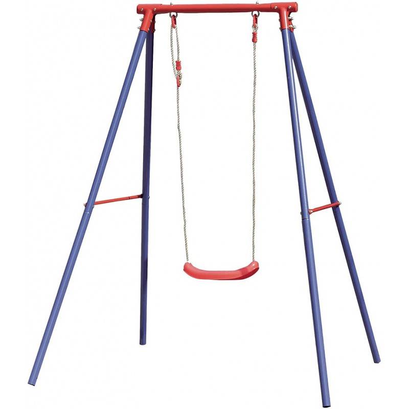 Altalena Singola In Metallo Sedili in Plastica 182 cm - immagine 2