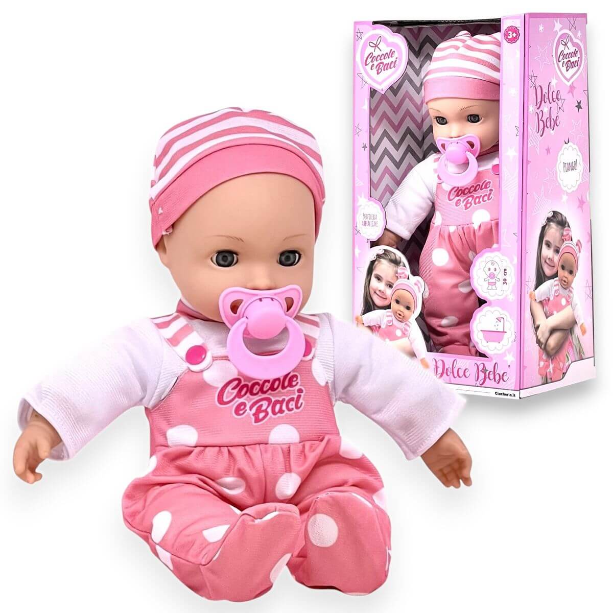 Bambola Piangente Coccole e Baci 30 cm - immagine 2
