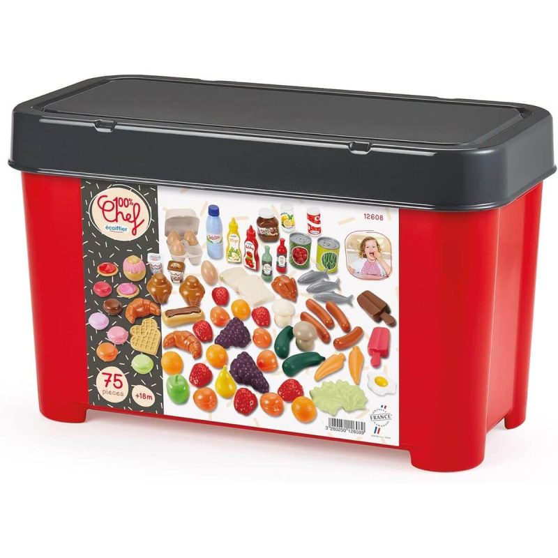Bauletto con 75 Cibi Giocattolo – Set Alimentare