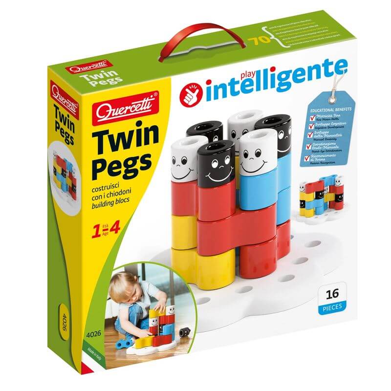 Blocchi da Costruire Quercetti 4026 Twin Pegs