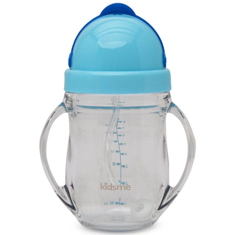 Borraccia Con Cannuccia Per Bambini Azzurro 9876AQ