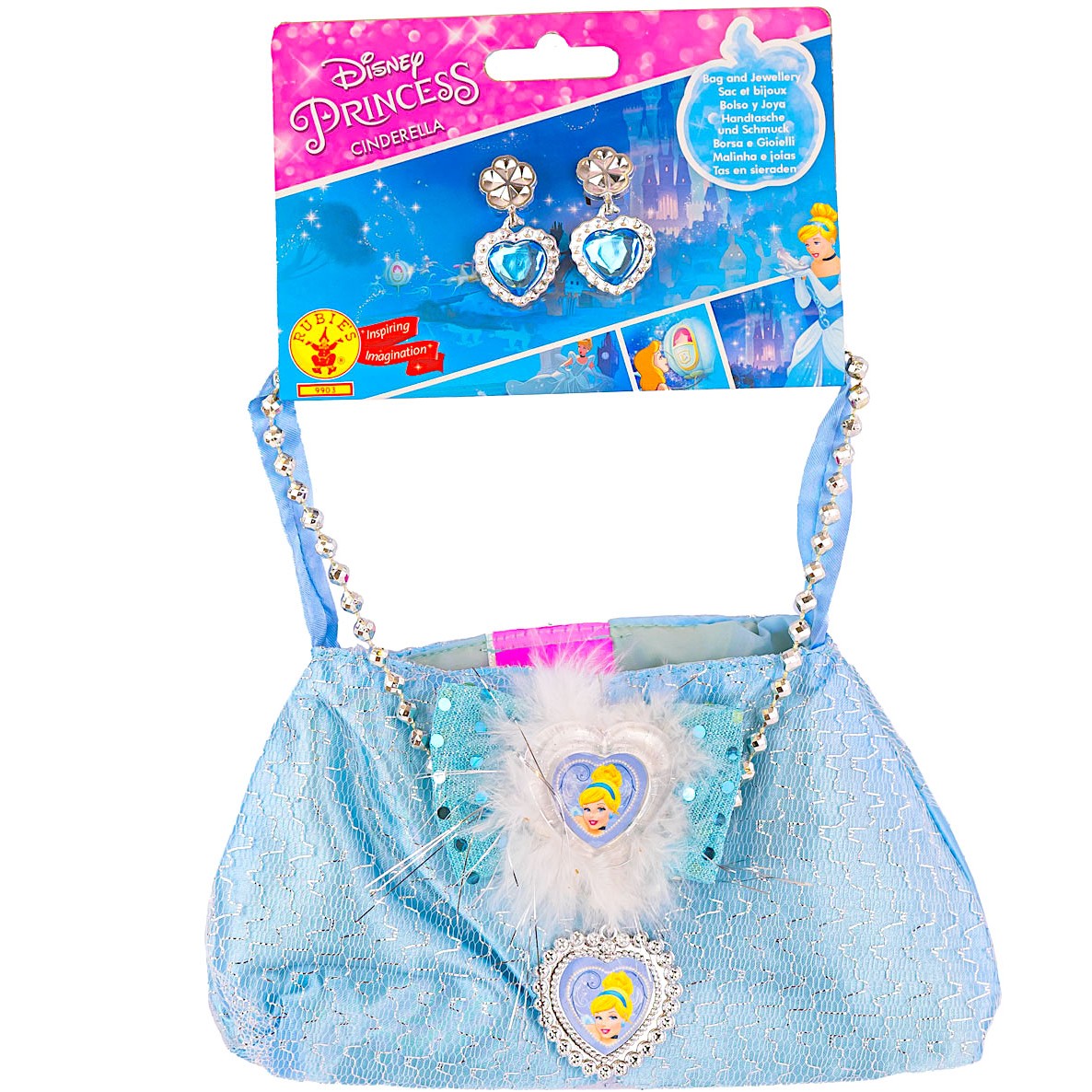 Borsa Azzurra e Gioielli Disney Princess Cenerentola