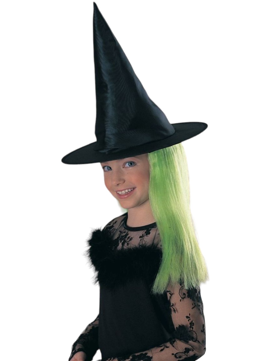 Cappello Da Strega Con Capelli - immagine 4