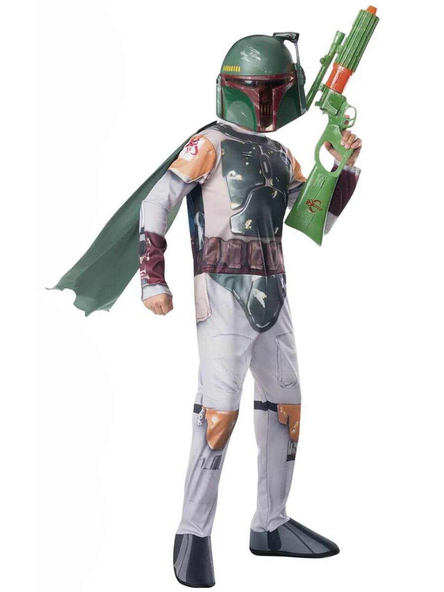 Costume Boba Fett Star Wars con Maschera Bambino - immagine 2