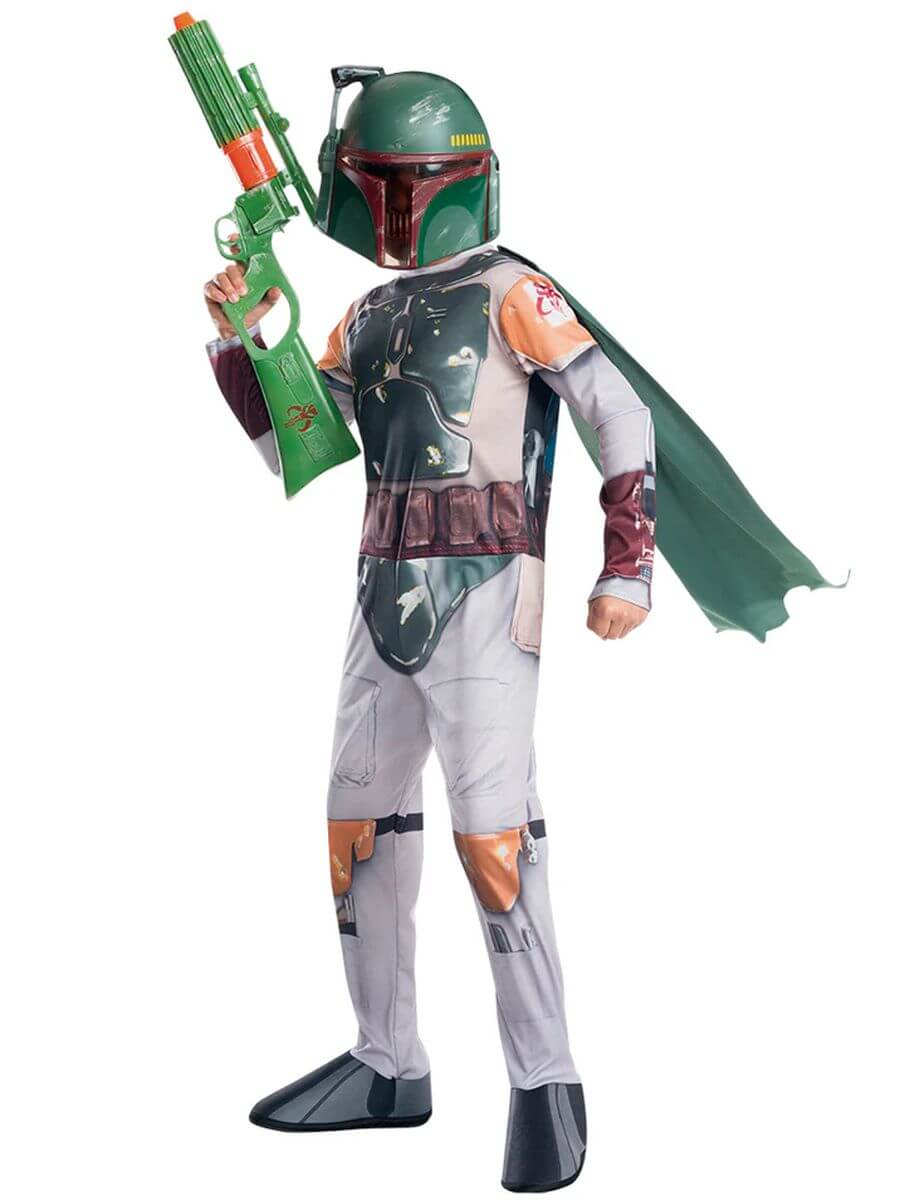 Costume Boba Fett Star Wars con Maschera Bambino - immagine 3