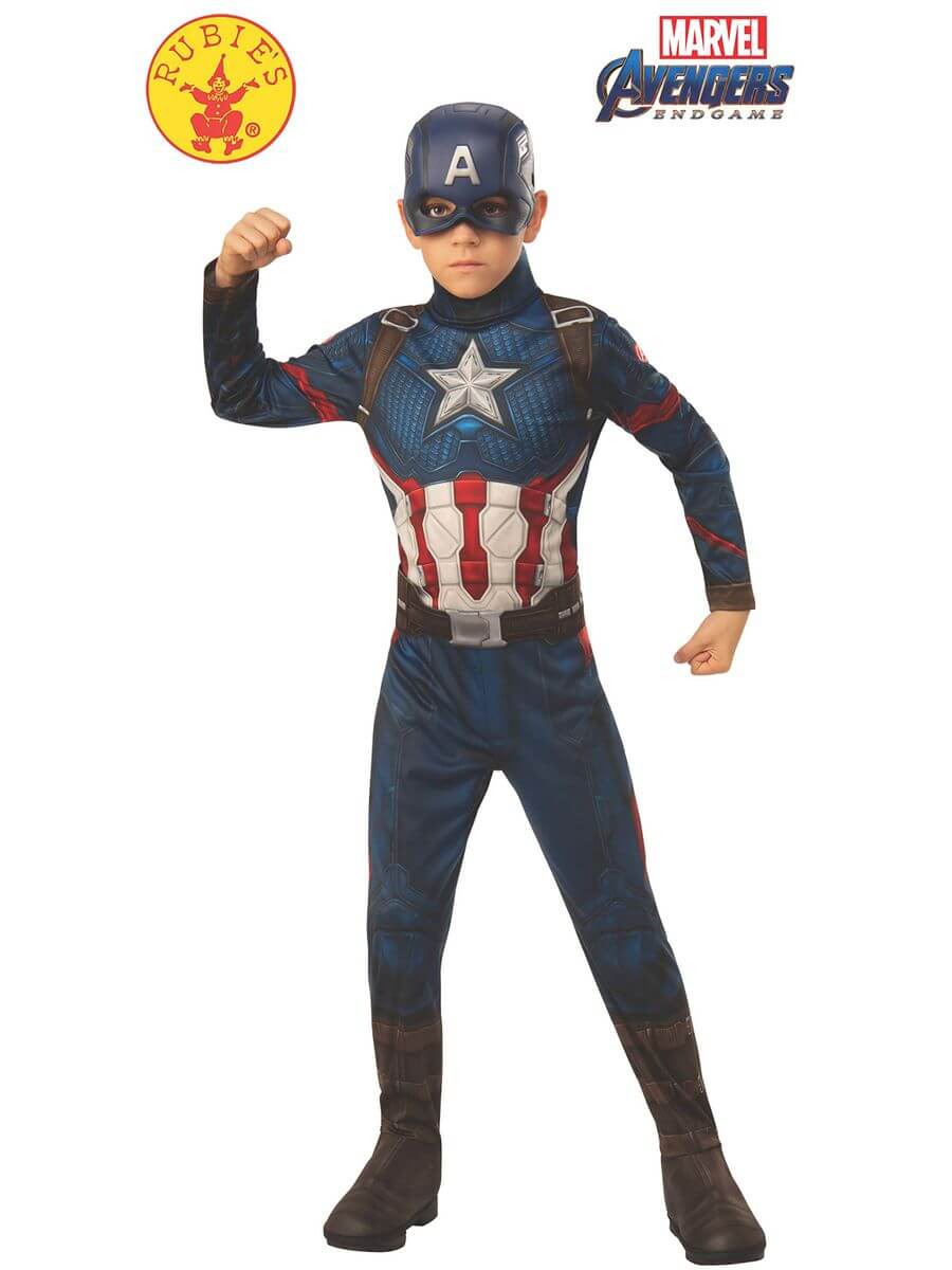 Costume Capitan America Marvel Avengers 8-10 Anni - immagine 2
