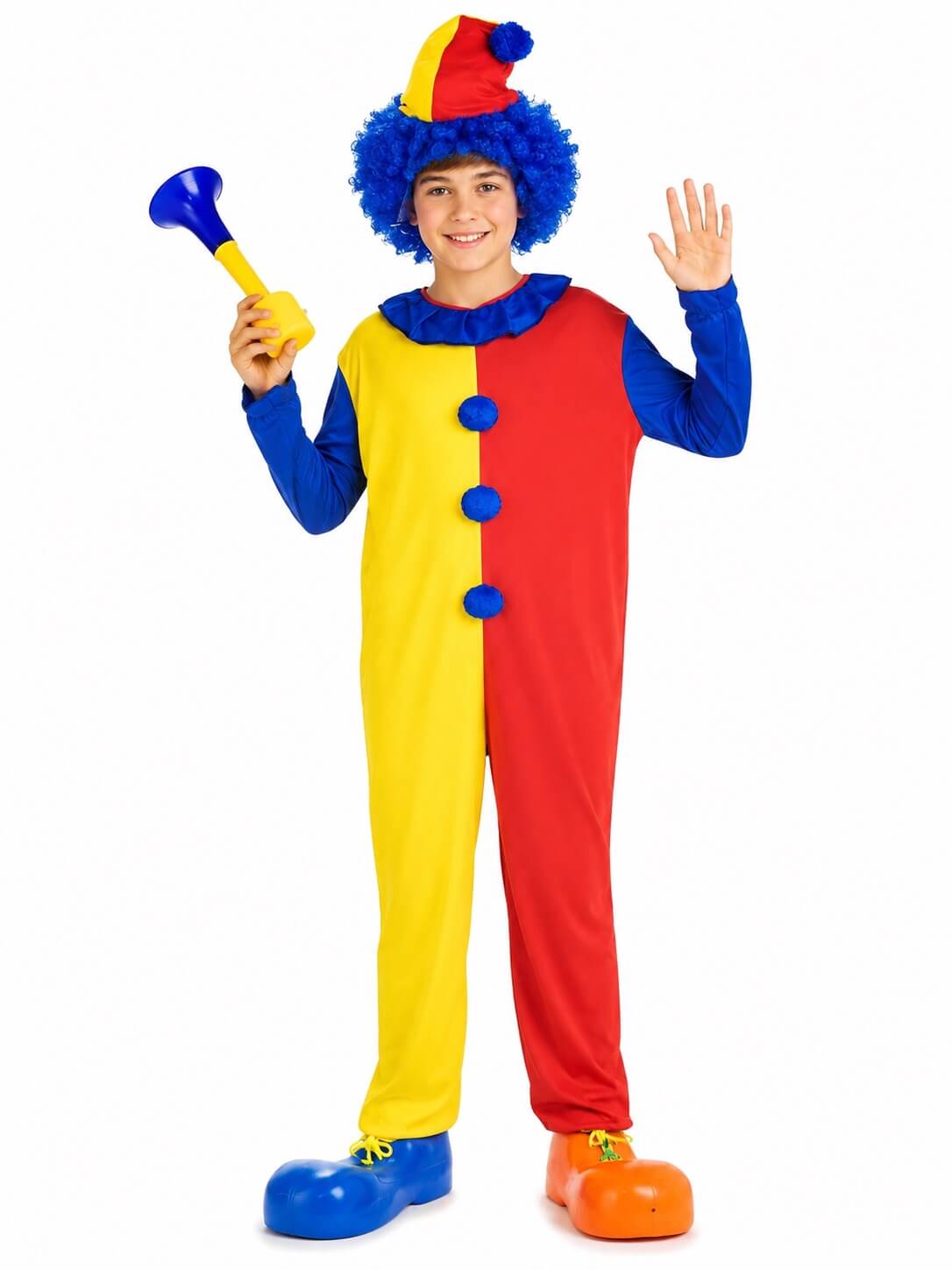 Costume Clown Carnevale 8-10 Anni