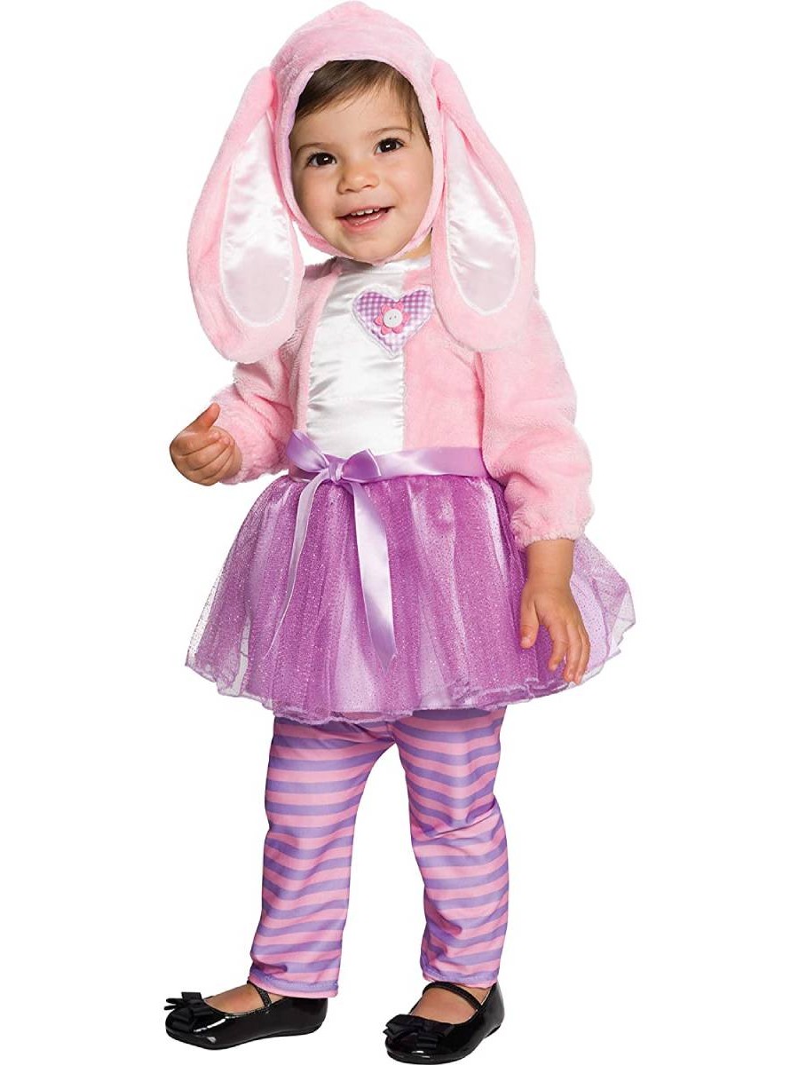 Costume Coniglietto Carnevale Neonato Bimba con Tutù - immagine 3