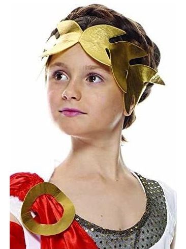 Costume Dea Greca Carnevale 5-6 Anni 105 - 116 Cm - immagine 3