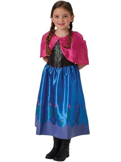 Costume Disney Anna Di Frozen 7-8 anni 117 -128 cm - immagine 3