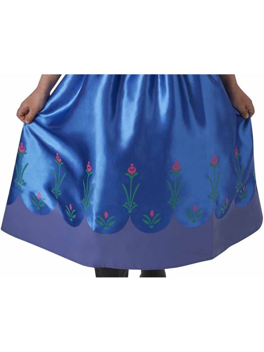 Costume Disney Anna Di Frozen 7-8 anni 117 -128 cm - immagine 5