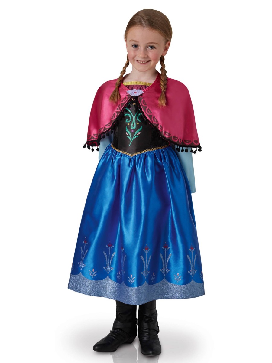 Costume Anna Frozen Deluxe 7-8 anni 117-128 Cm