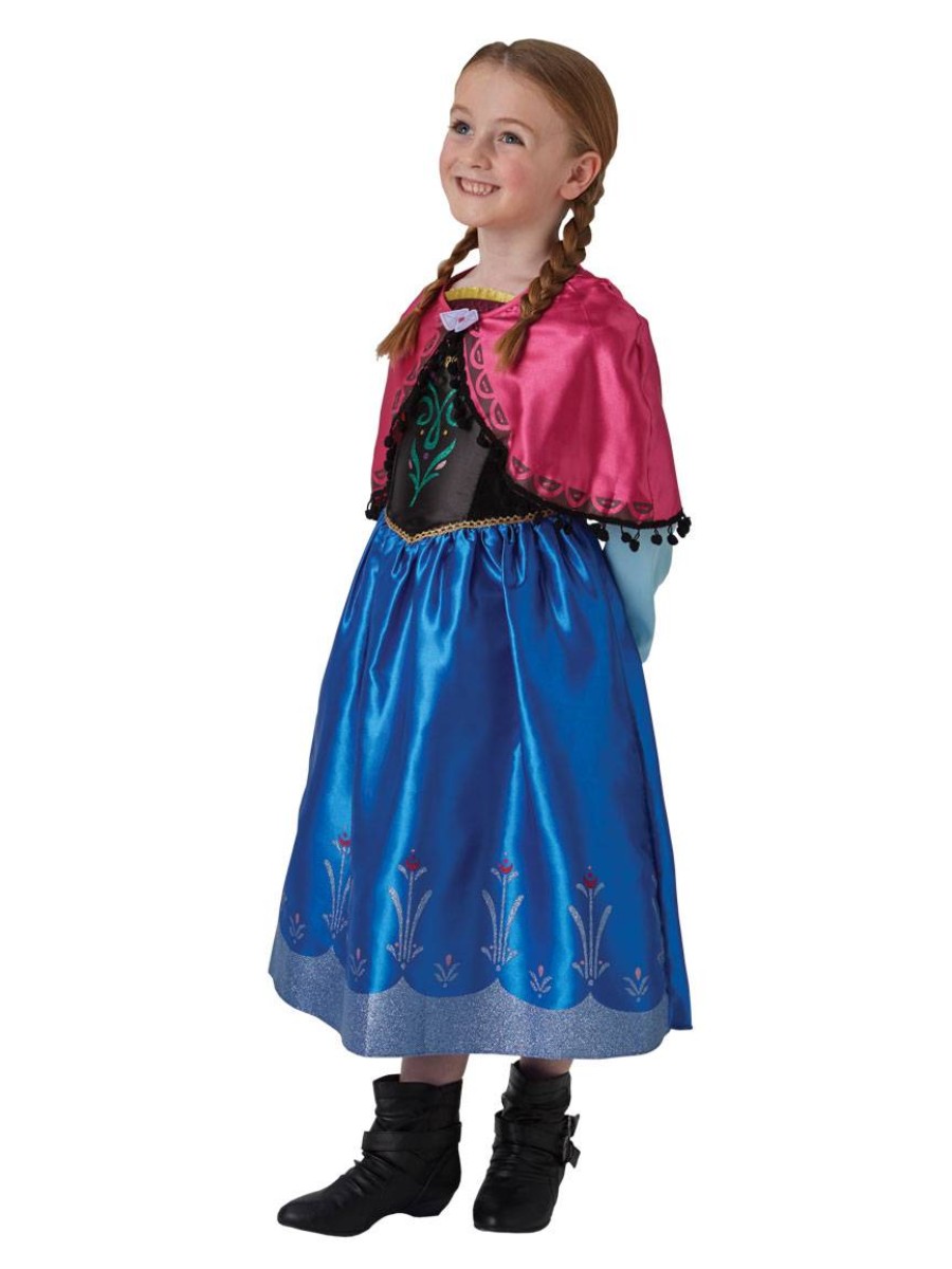 Costume Anna Frozen Deluxe 7-8 anni 117-128 Cm - immagine 2