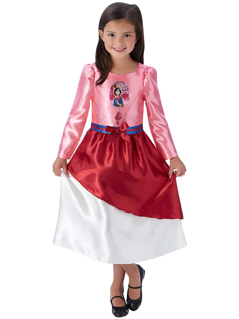 Costume Mulan Disney Bambina 5-6 Anni Vestito Principessa 5-6 anni
