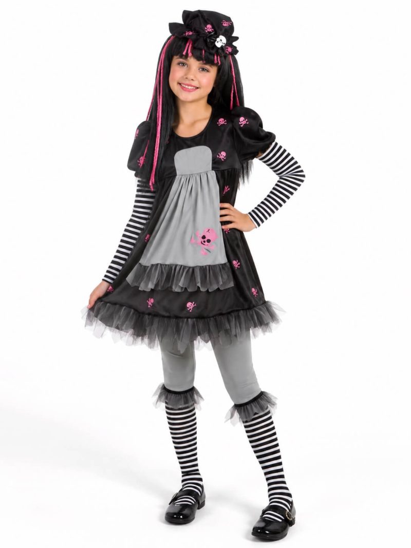 Costume Bambola Gotica Goth Doll-Ista Bambina Halloween 8-10 anni