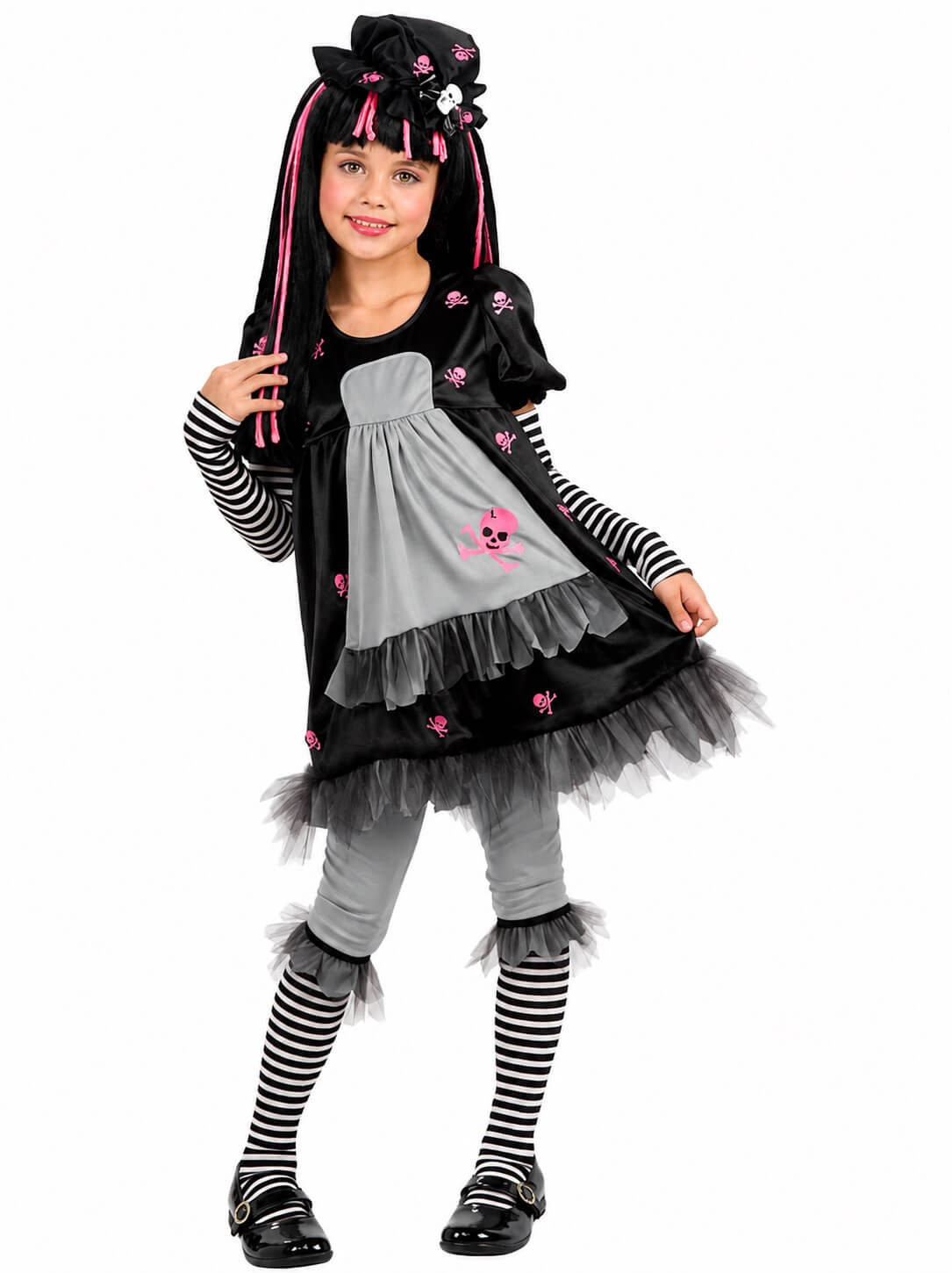 Costume Bambola Gotica Goth Doll-Ista Bambina Halloween 8 anni