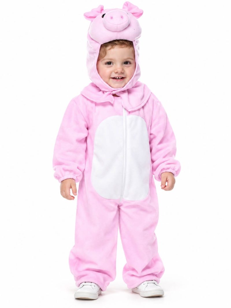 Costume Maialino Rosa Bambino 2-3 Anni