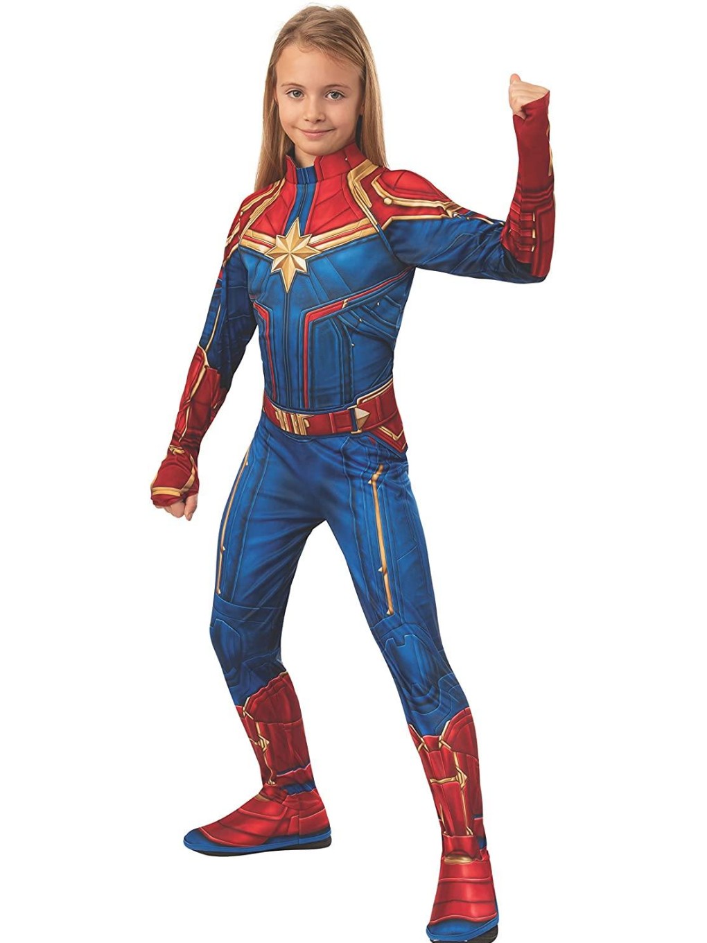 Costume Captain Marvel Bambina Marvel con Maschera - immagine 3