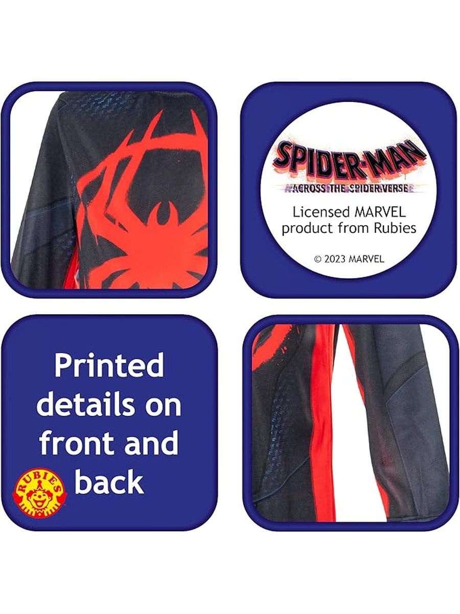 Costume Miles Morales Spiderman Marvel 3-4 Anni - immagine 6