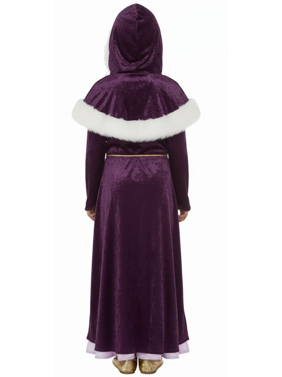 Costume Principessa d'Inverno per Bambina 5-7 Anni - immagine 3