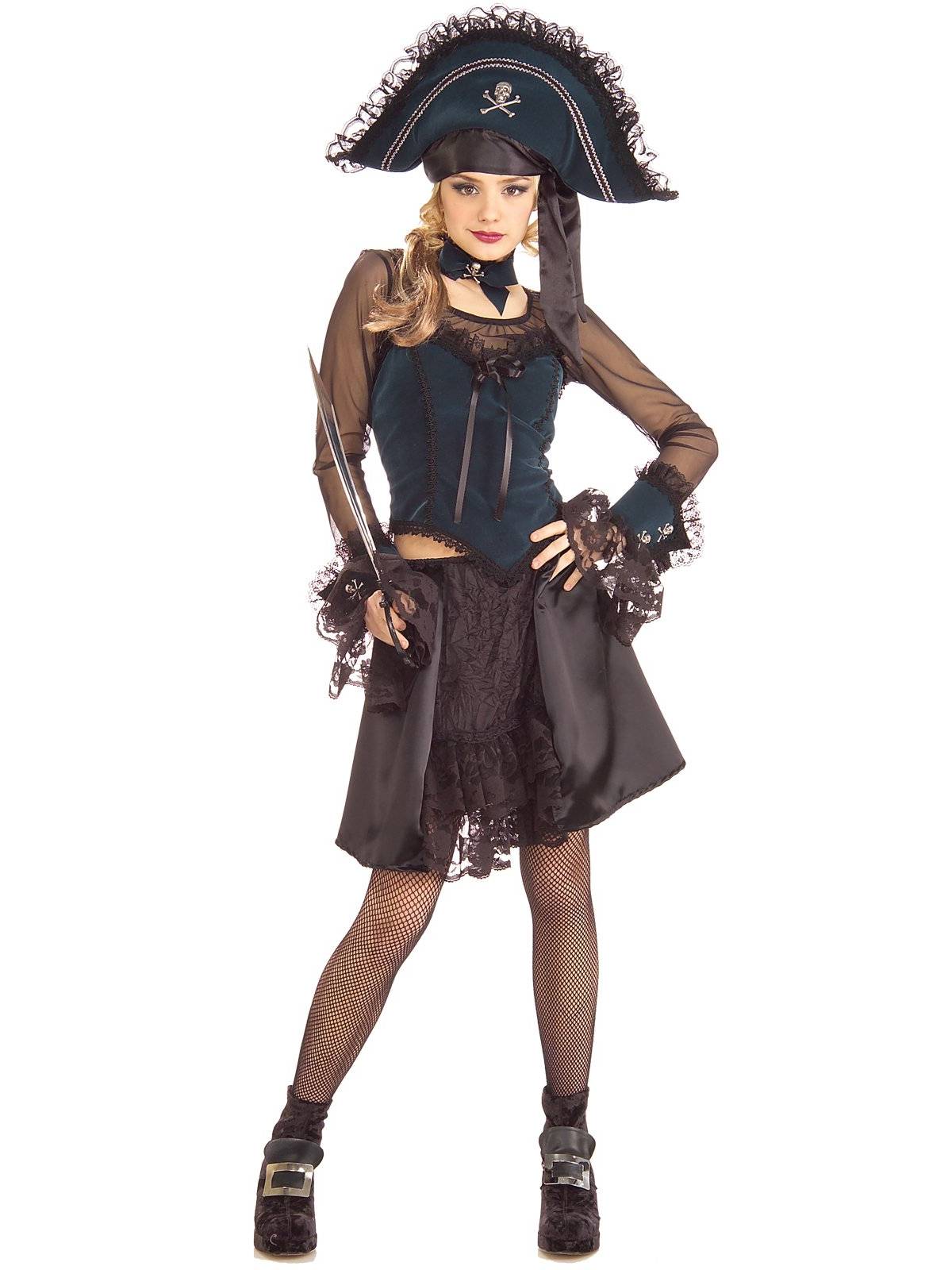Costume Regina Pirata Ragazza Taglia XS