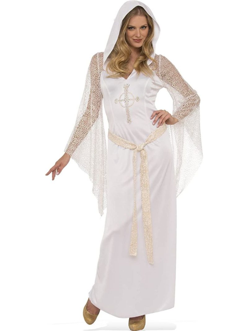 Costume Sacerdotessa Bianca Per Adulti