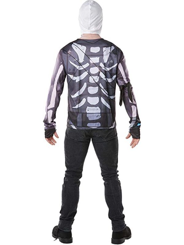 Costume Soldato Teschio Fortnite Per Adulti - immagine 3