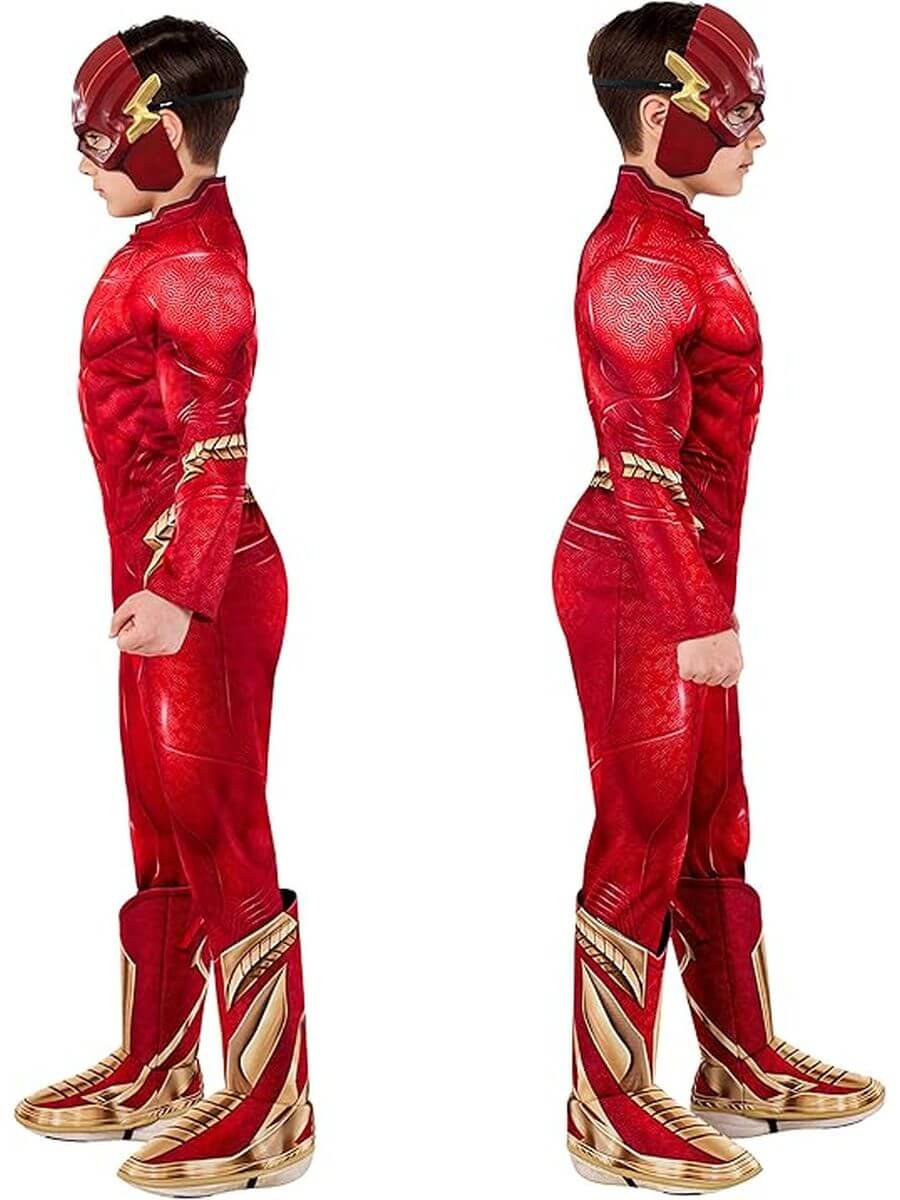 Costume The Flash Bambino Ufficiale 9-10 Anni - immagine 2