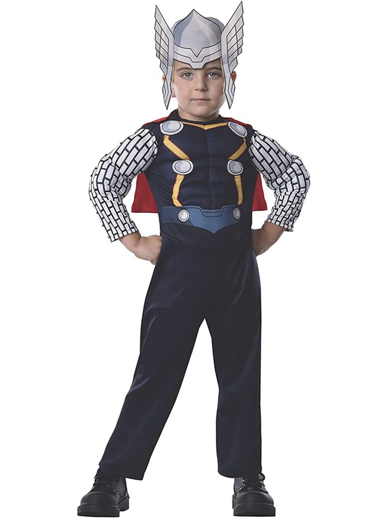 Costume Thor Deluxe Imbottito Bambino 2-3 Anni