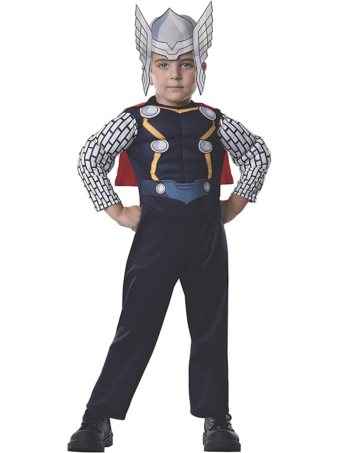 Costume Thor Deluxe Imbottito Bambino 2-3 Anni