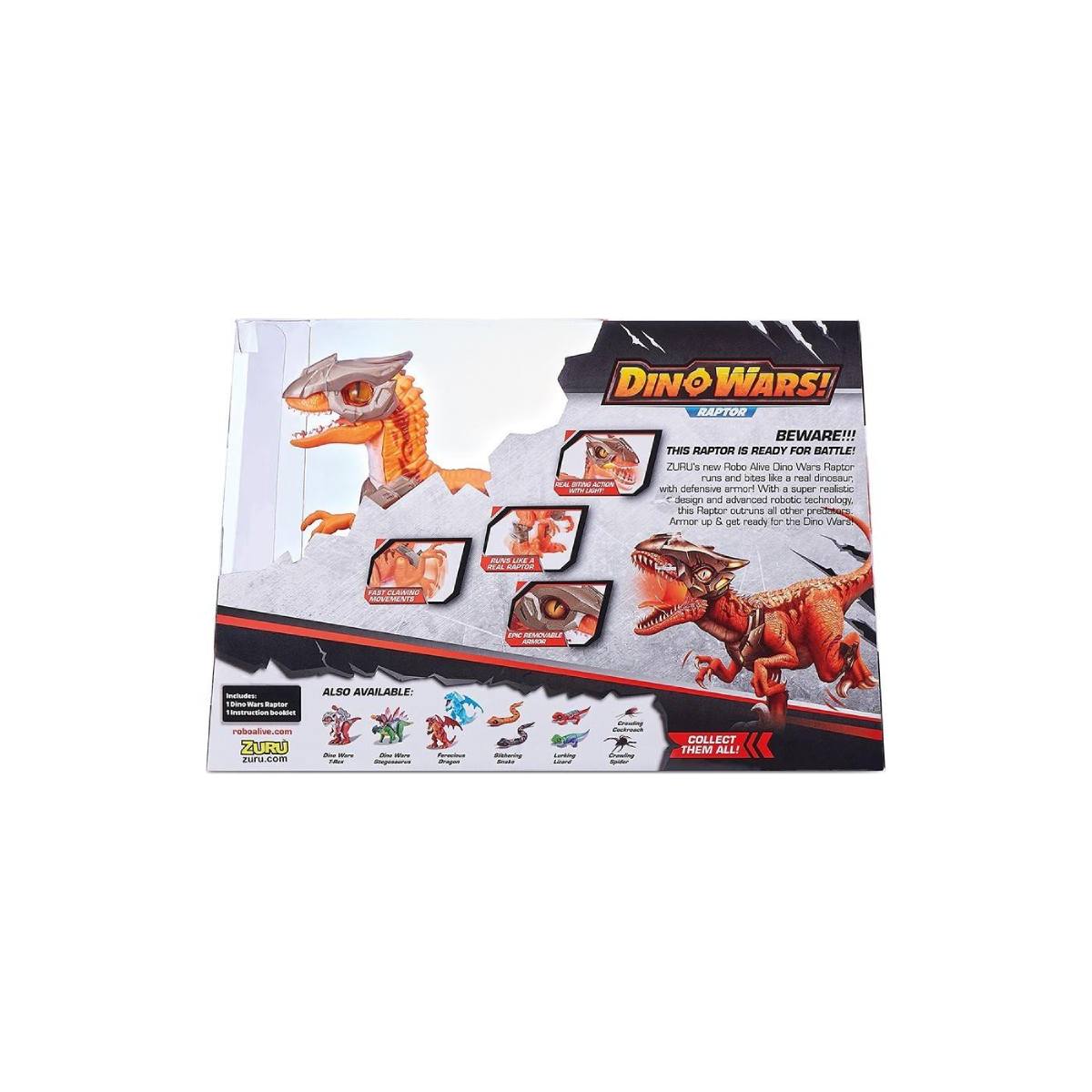 Dinosauro Dino Wars Raptor - immagine 7