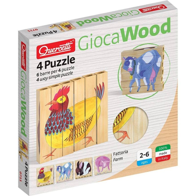 Gioca Wood Puzzle Fattoria Di Legno 0711