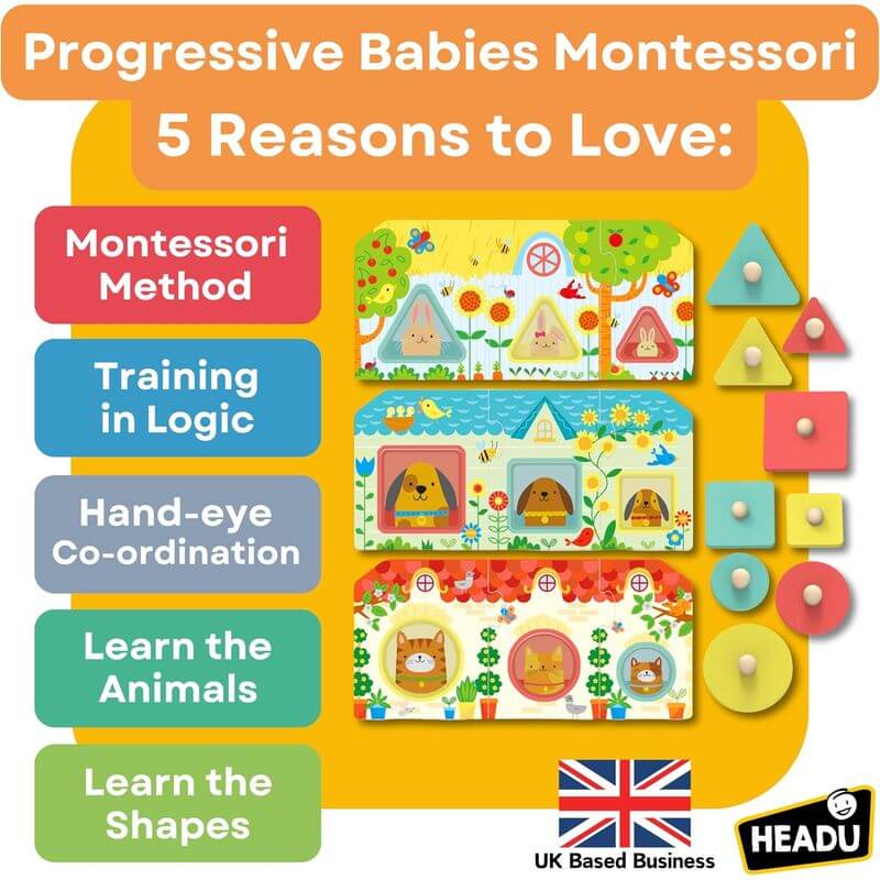 Gioco Educativo Montessori Puzzle Progressive Babies - immagine 6