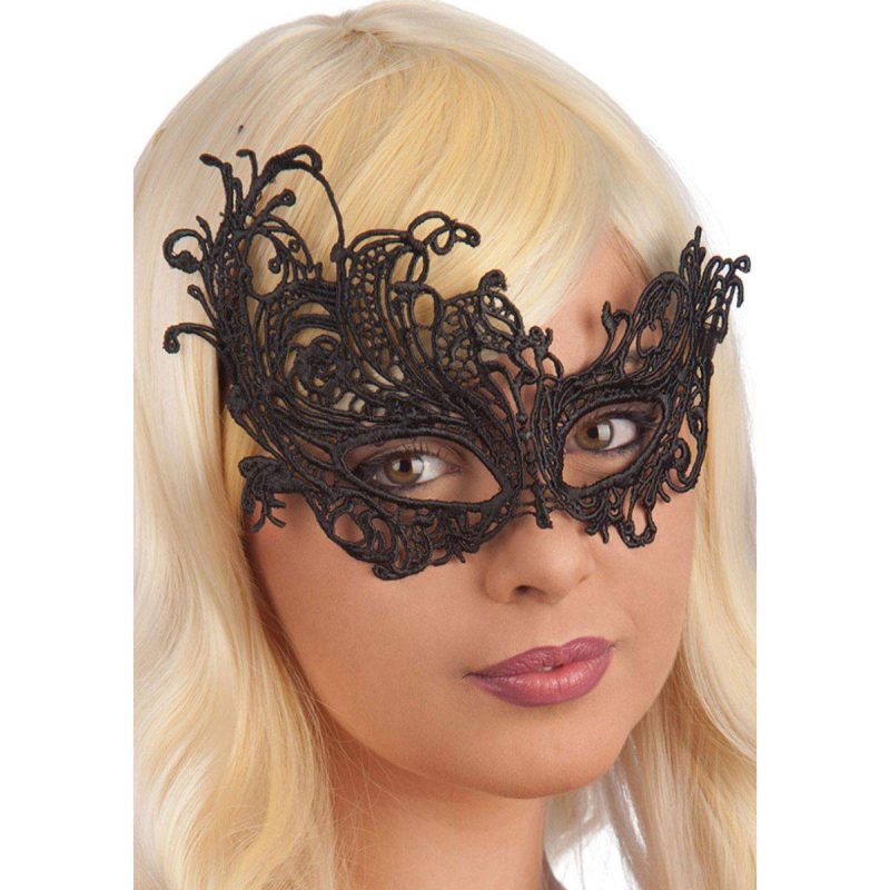 Maschera Elegante In Tessuto Nero
