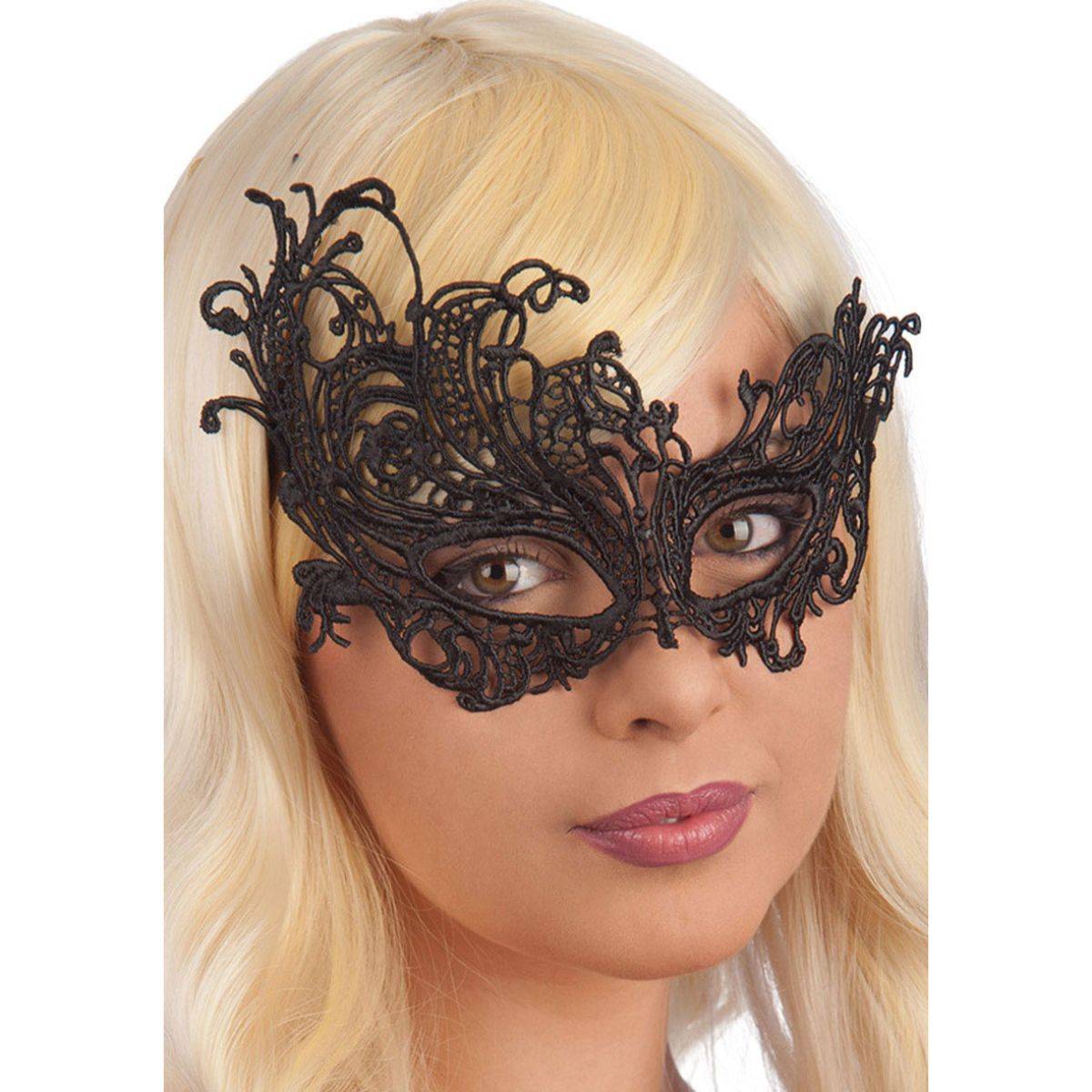 Maschera Elegante In Tessuto Nero