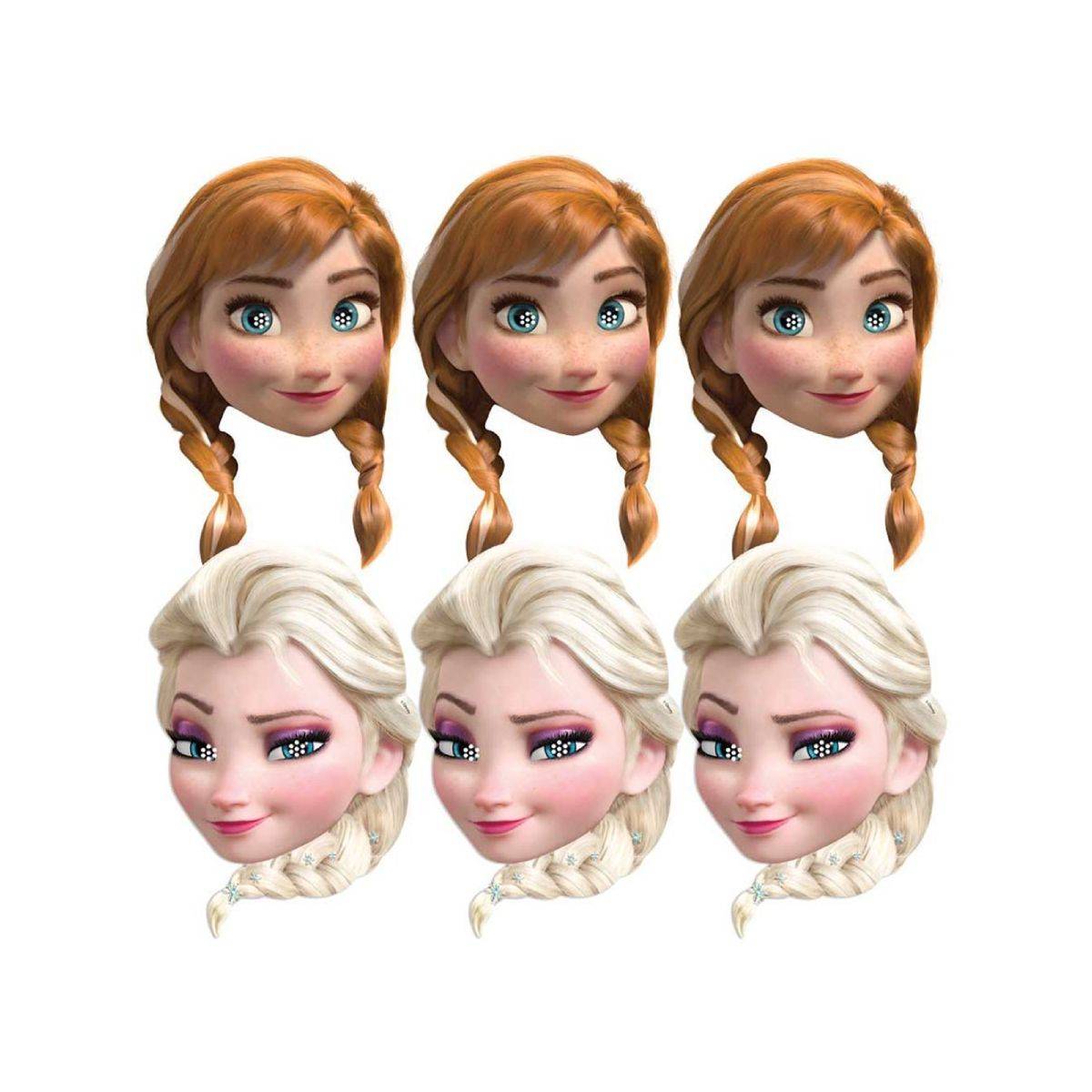 Maschere Di Cartone Frozen - immagine 2