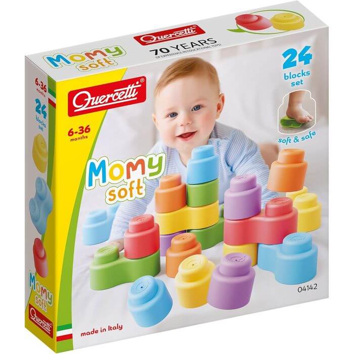Momy Soft Quercetti Mattoncini Morbidi 24 Pezzi 4142