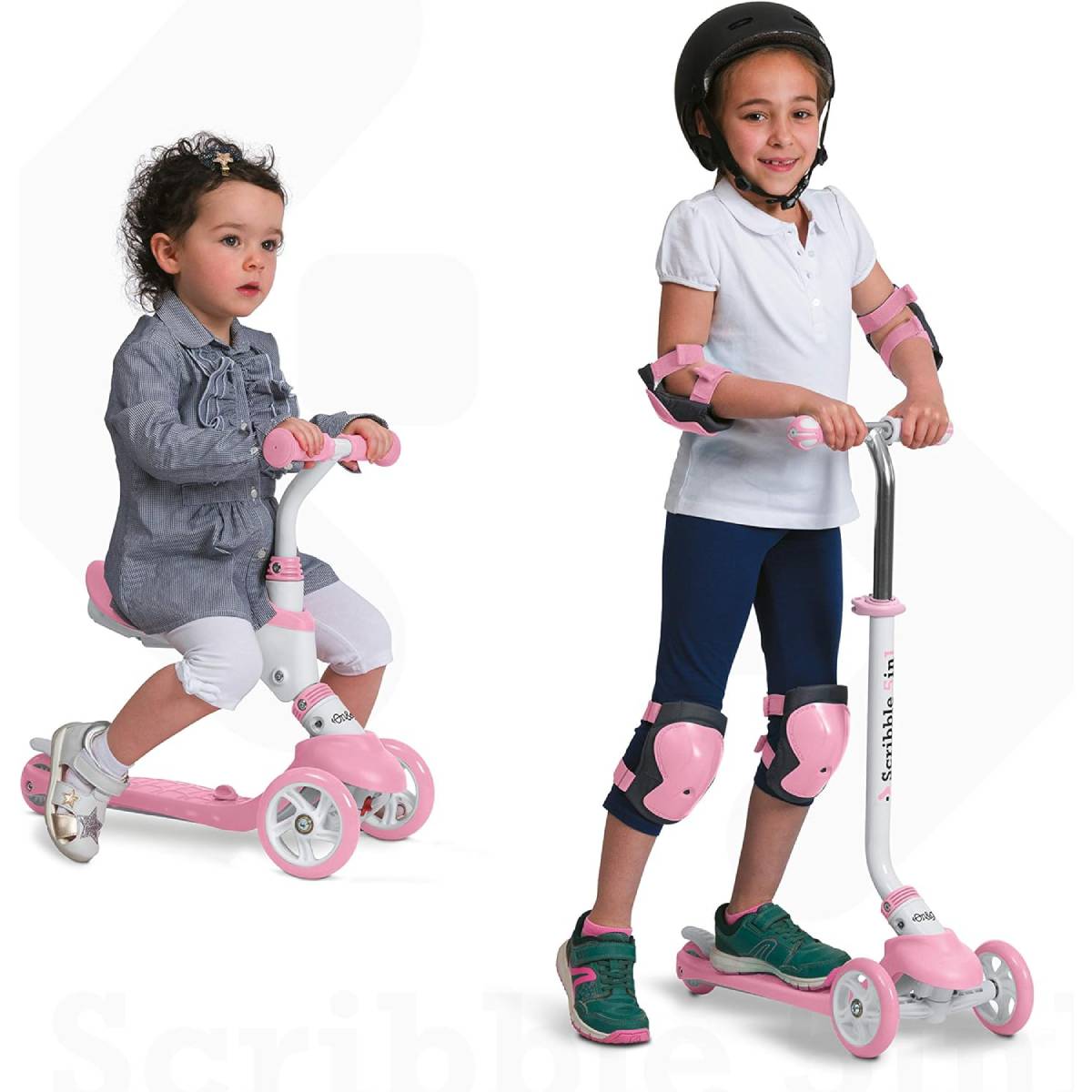 Monopattino On&Go Scribble 5 in 1 Rosa - immagine 6