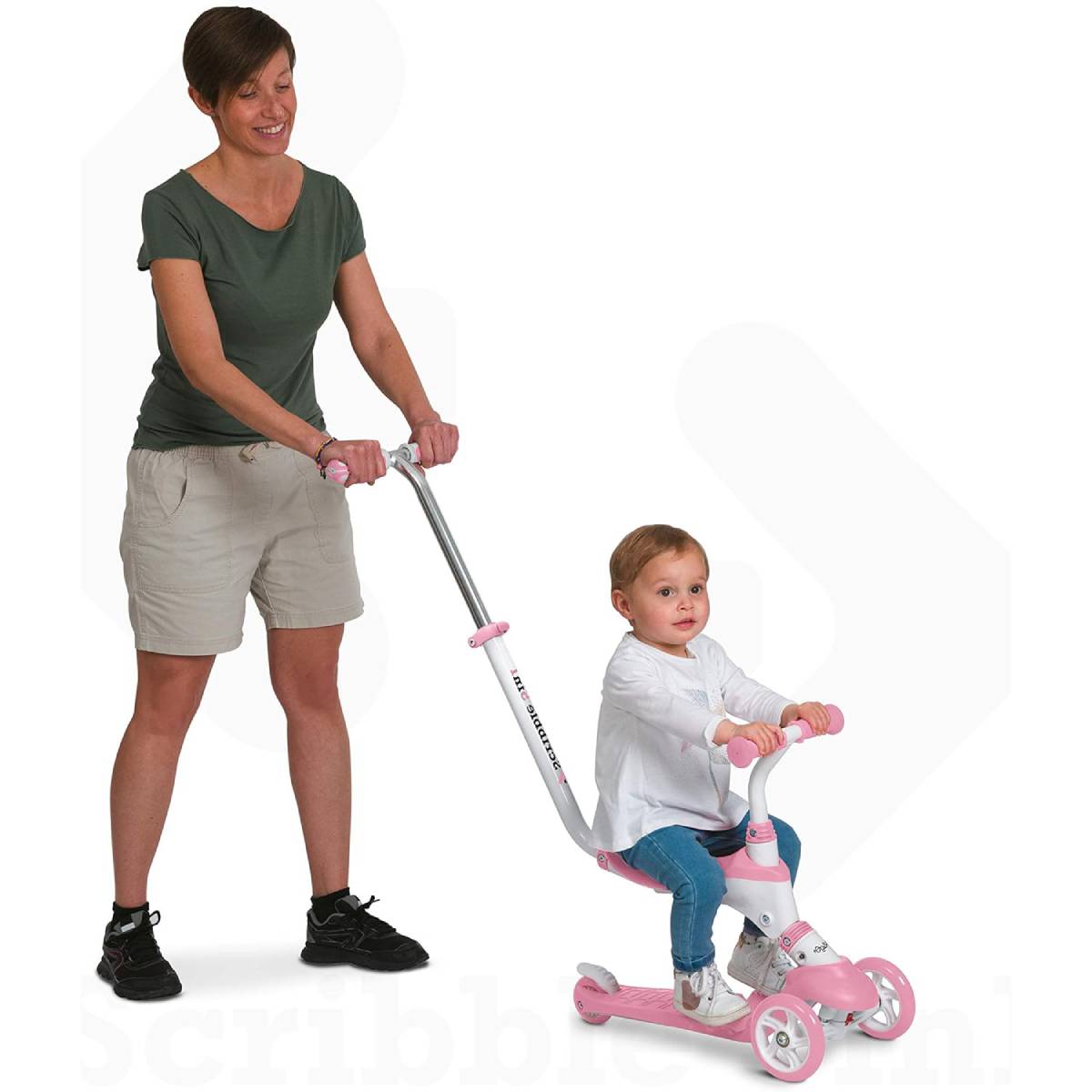 Monopattino On&Go Scribble 5 in 1 Rosa - immagine 7