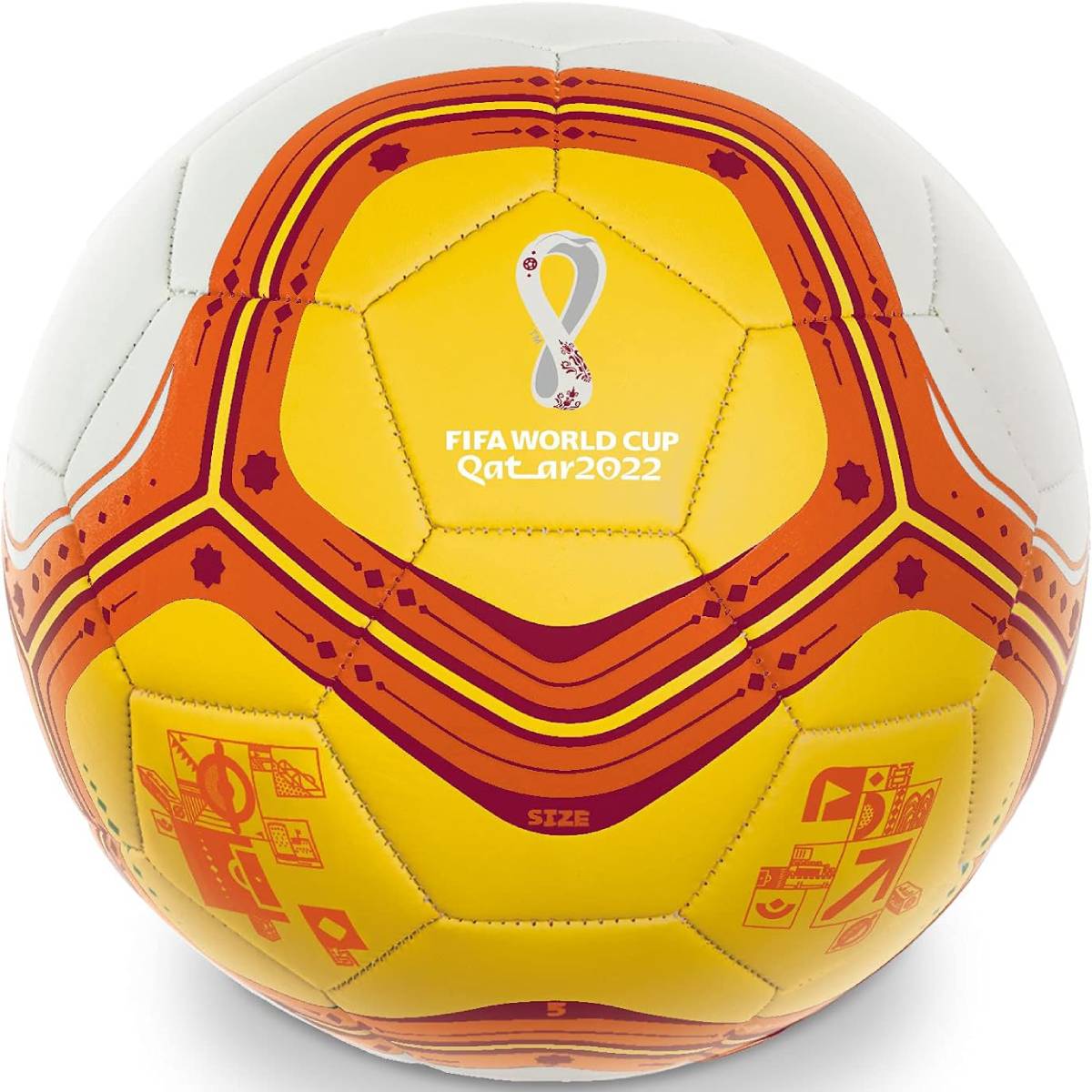 Pallone Calcio Mondiali Qatar 2022 Al Bidda Ufficiale Due Colori