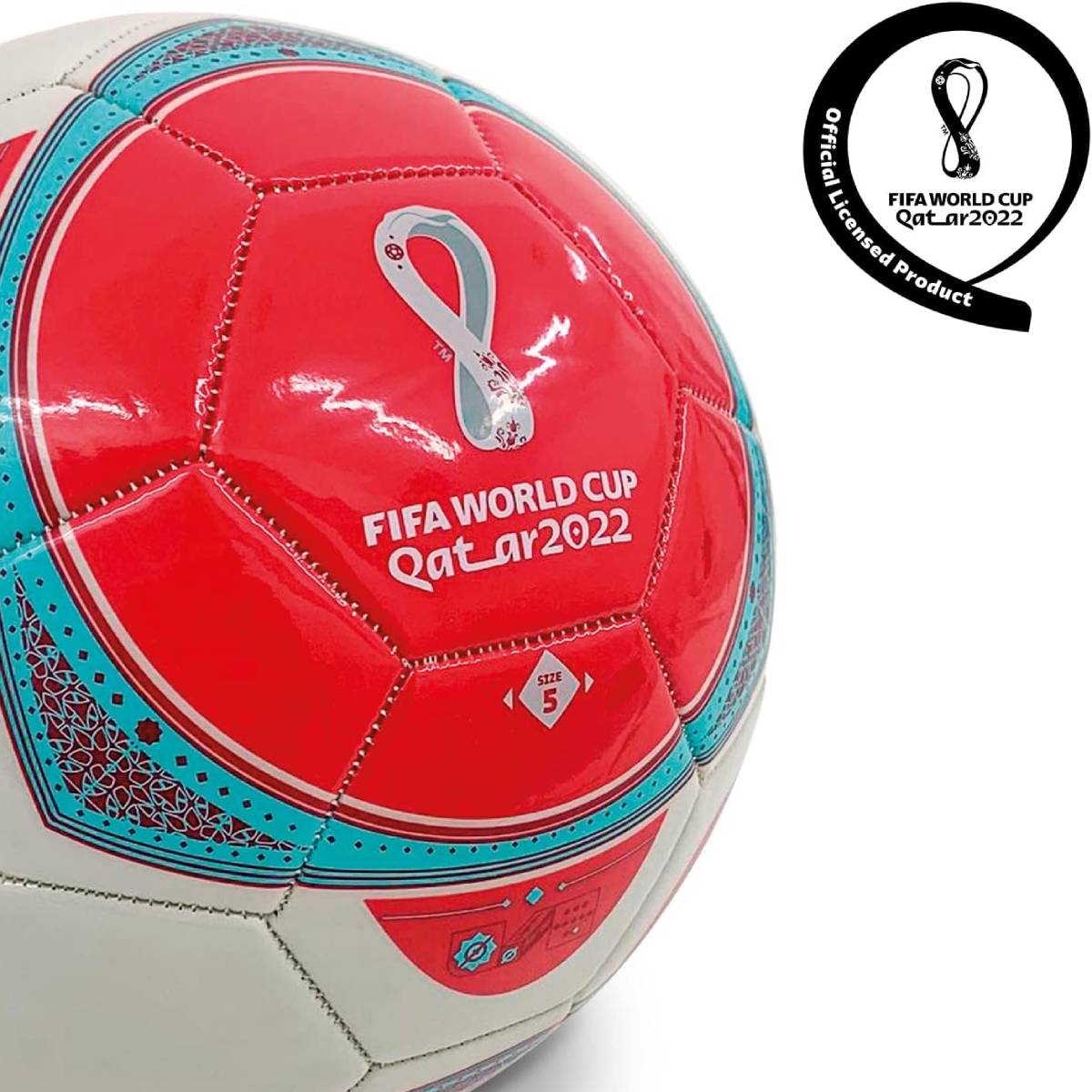 Pallone Calcio Mondiali Qatar 2022 Al Janoub Ufficiale Due Colori - immagine 2