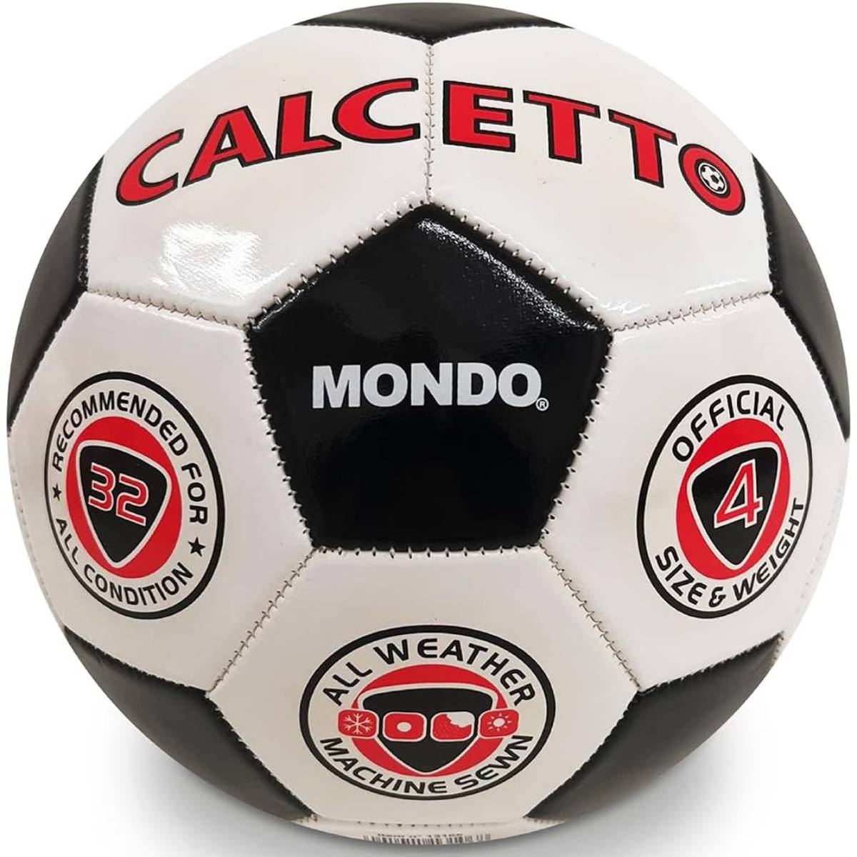 Pallone Da Calcetto Bianco E Nero Misura 4