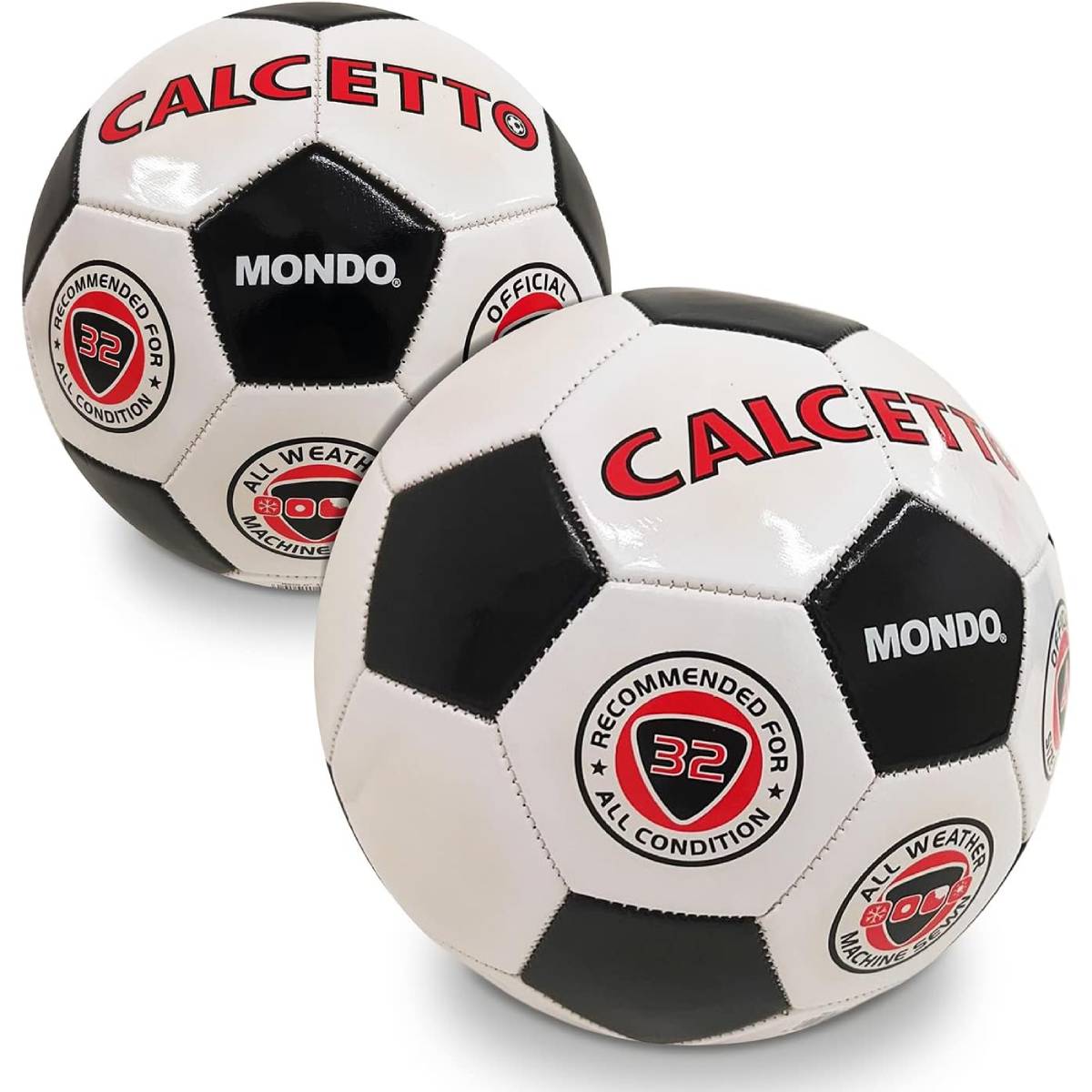 Pallone Da Calcetto Bianco E Nero Misura 4 - immagine 3