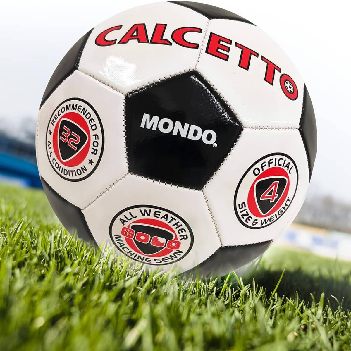 Pallone Da Calcetto Bianco E Nero Misura 4 - immagine 4