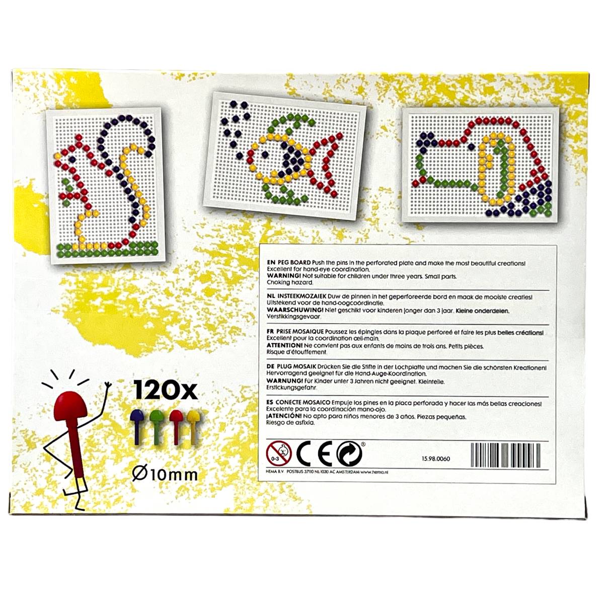 Peg Board 120 Chiodini In 4 Colori 0060 - immagine 2