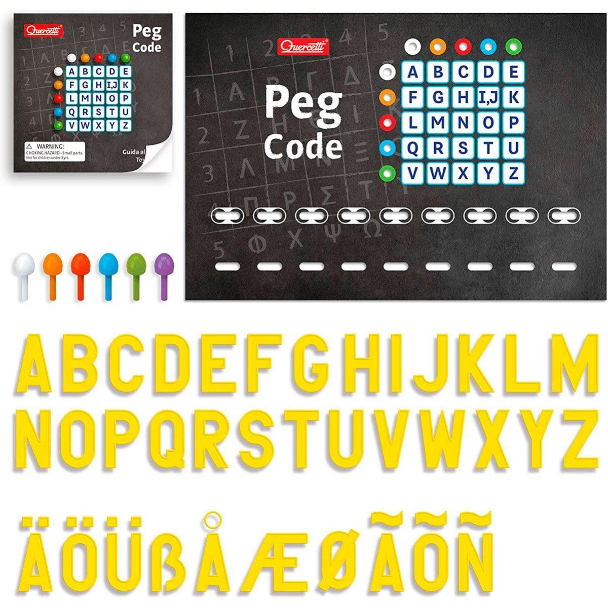 Peg Code Chiodini e Lettere Coding Per Bambini 1002 - immagine 2