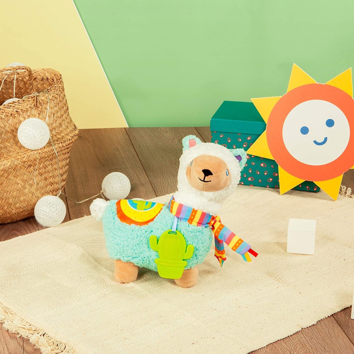 Peluche Dolce Lama Per Neonati Con Melodie e Ciondolo - immagine 4