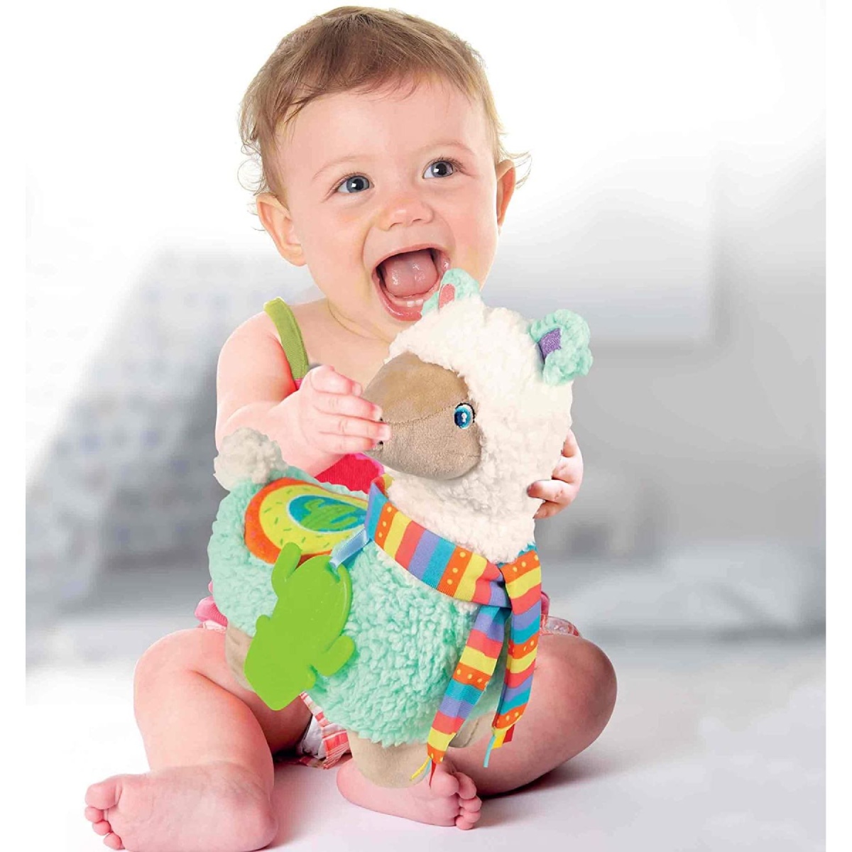 Peluche Dolce Lama Per Neonati Con Melodie e Ciondolo - immagine 5