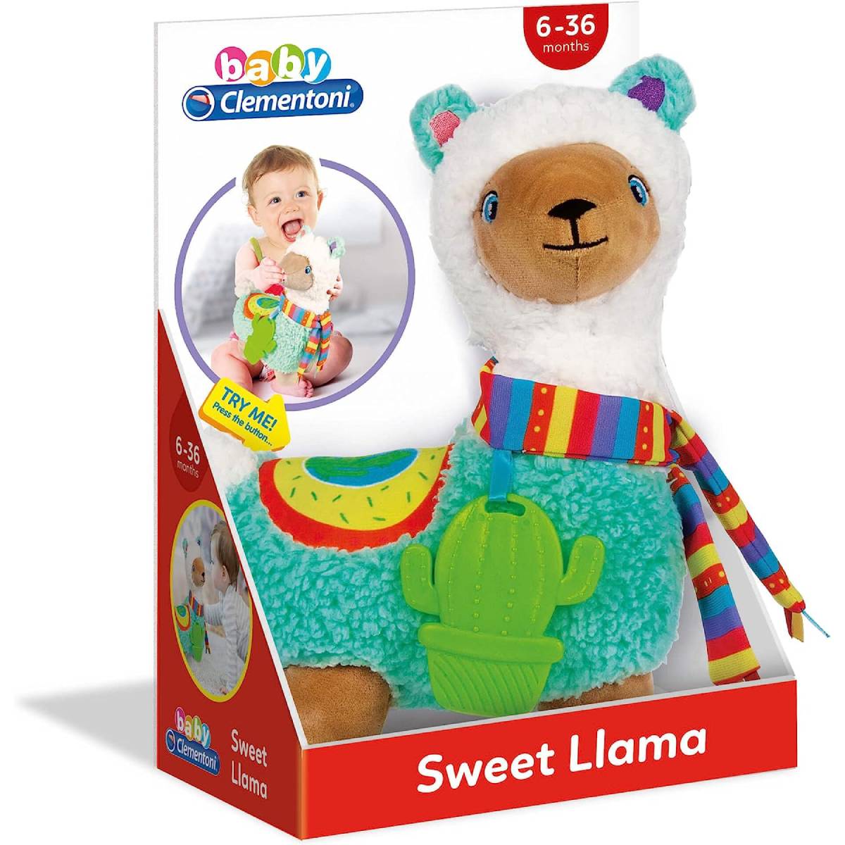 Peluche Dolce Lama Per Neonati Con Melodie e Ciondolo - immagine 7