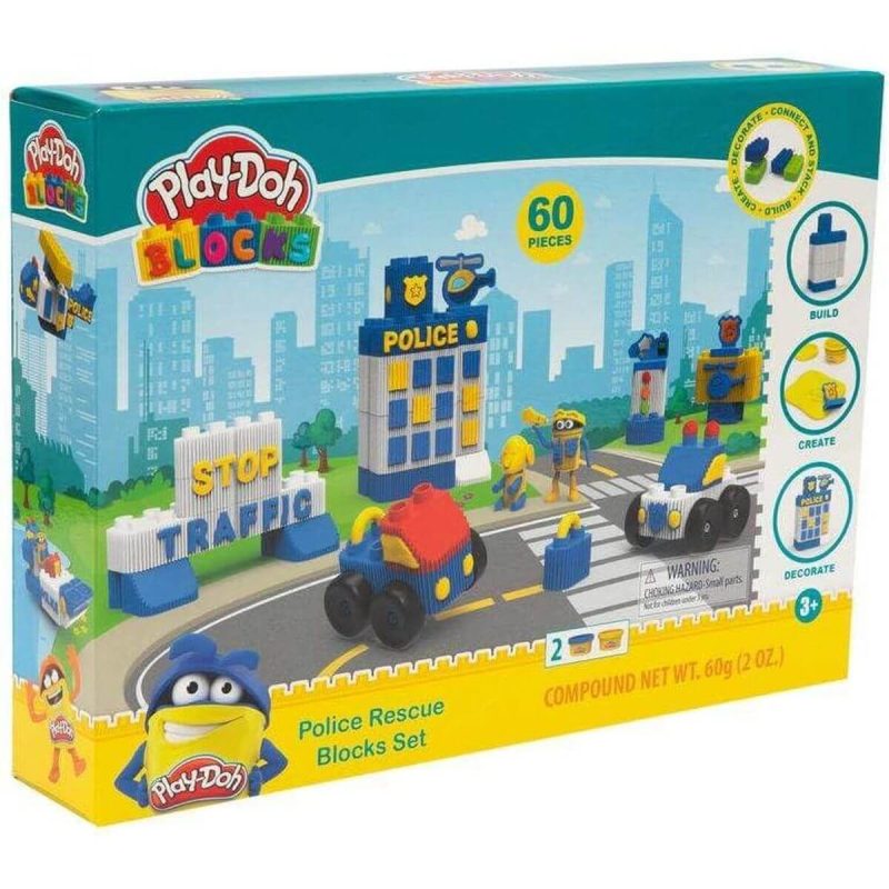 Play Doh Blocks Set Stazione di Polizia 60 Pezzi
